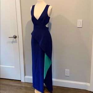 BCBG Riya Peplum Gown